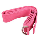 2.5cm*185cm Adjustable Sport Exercise Stretch Strap D-Ring Belts Gym Waist Leg Fitness Yoga Belt 3 Colors