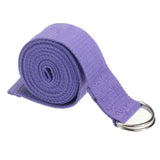 2.5cm*185cm Adjustable Sport Exercise Stretch Strap D-Ring Belts Gym Waist Leg Fitness Yoga Belt 3 Colors