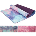 5mm Gym Sports Yoga Mat Suede Tie-dye Non-slip Fitness Losing Weight Pilates Slim Aerobic Yoga Pad Camping Exercise Massage Mat