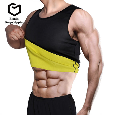 Ecmln Dropshipping Slimming Belt Belly Men Slimming Vest Body Shaper Neoprene Abdomen Fat Burning Shaperwear Waist Sweat Corset